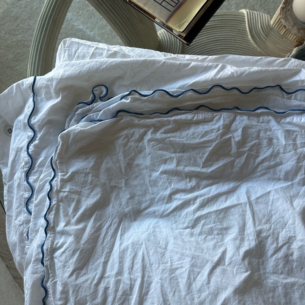 Serena and lily wave percale duvet